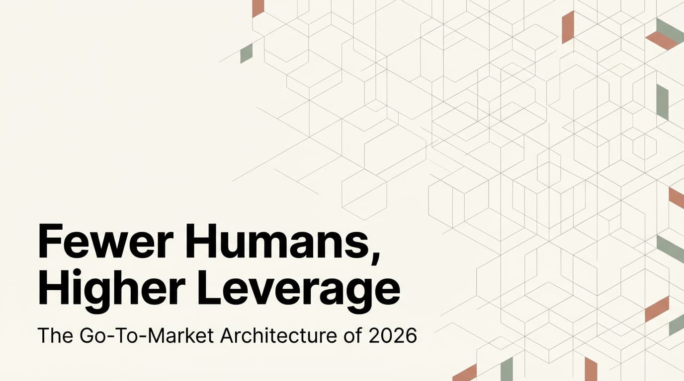 Building the GTM Team of 2026: Fewer Humans, Higher Leverage