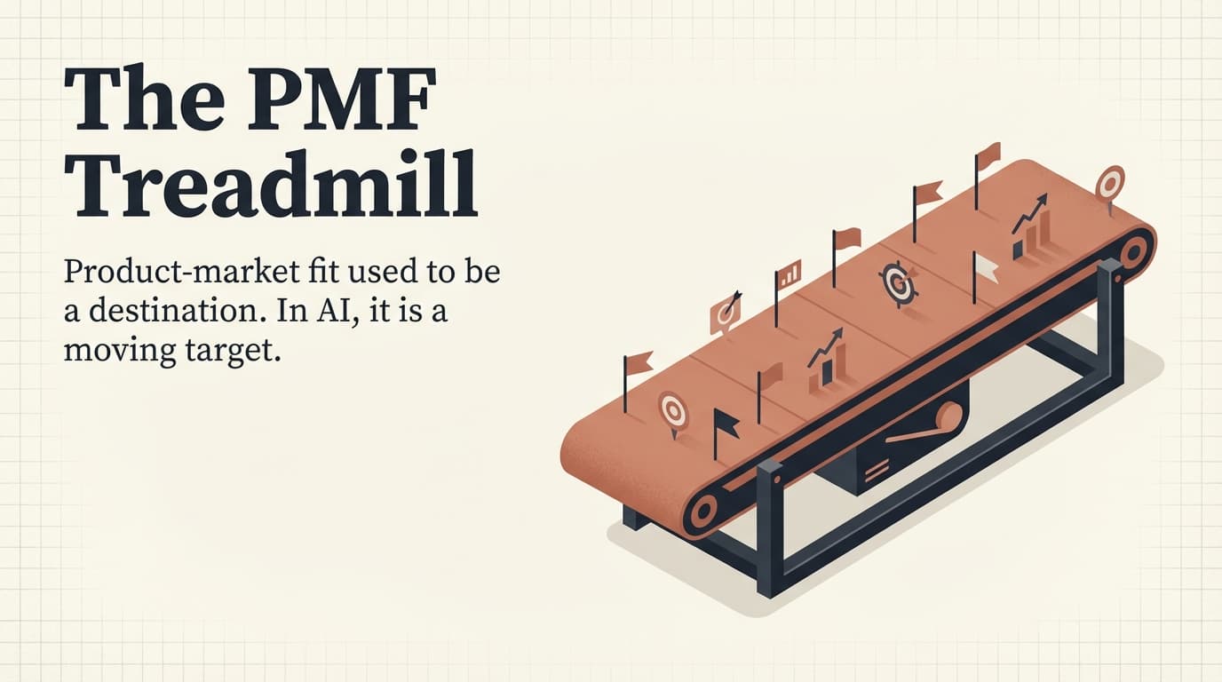 The PMF Treadmill: Why AI Companies Can Never Stop Sprinting