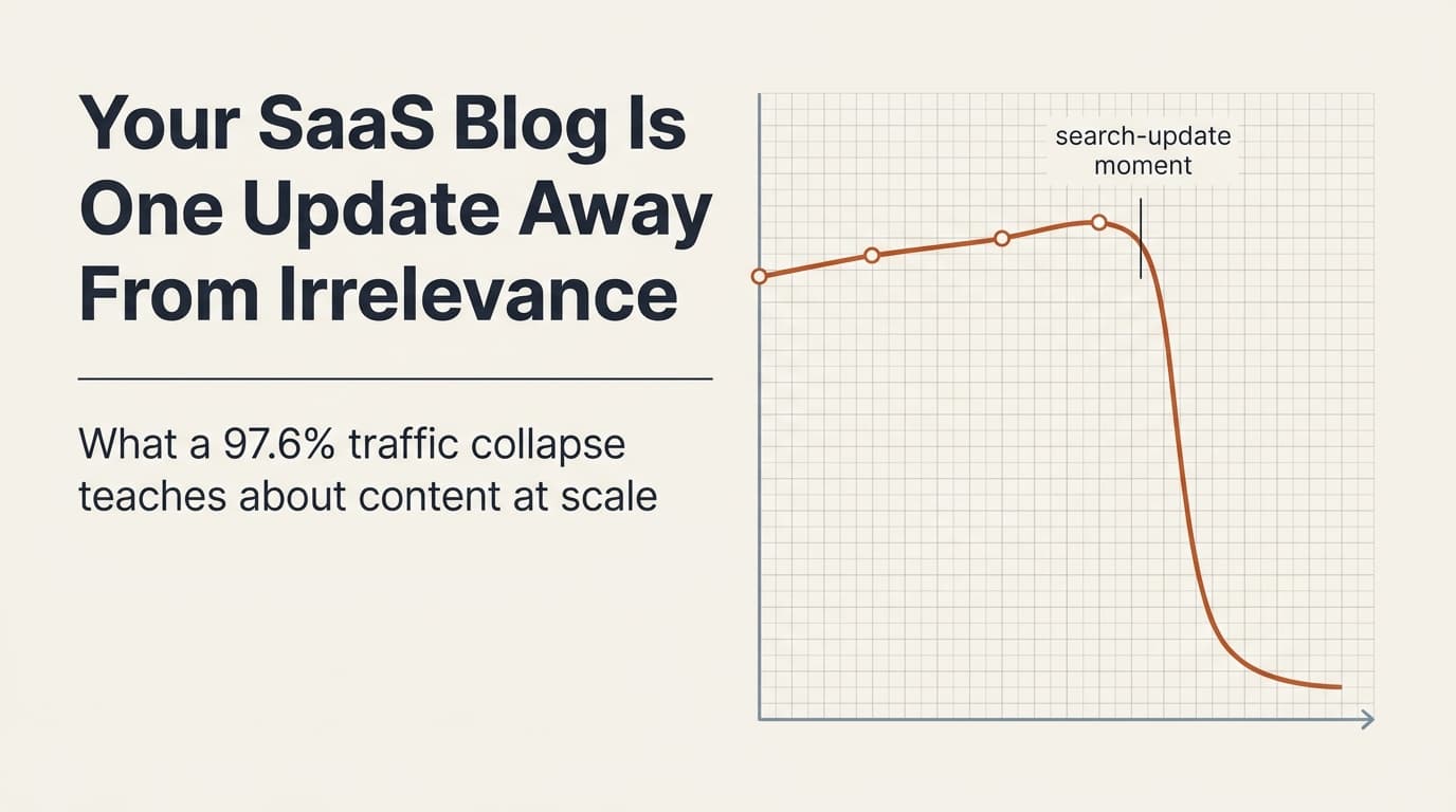 Your SaaS Blog Is One Update Away From Irrelevance